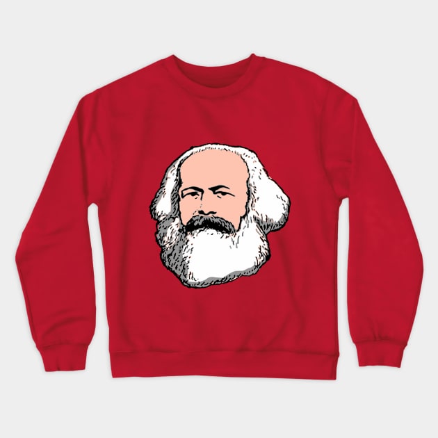 Karl Marx Crewneck Sweatshirt by lucamendieta